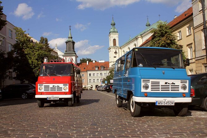 Best of Warsaw - private tour by retro minibus with hotel pickup - A Retro Minibus Makes Warsaw’s First Hour Stick
