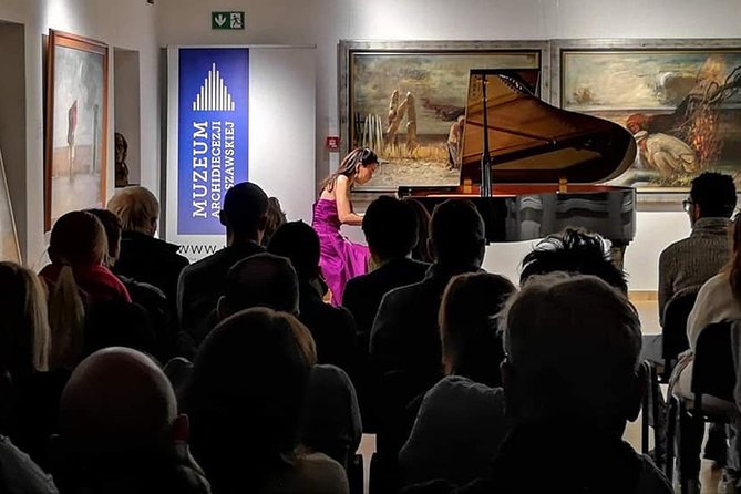 Daily live piano Chopin's concerts at 6:30 pm in the Warsaw Archdiocese Museum - Inside The Warsaw Archdiocese Museum Hall And The KAWAI Piano Setup