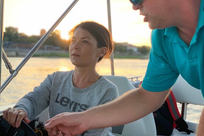 Private Cruise on Vistula in Warsaw for 4 with our Helmsman - The One-Hour Route: Stadium Views to Old Town From the Water