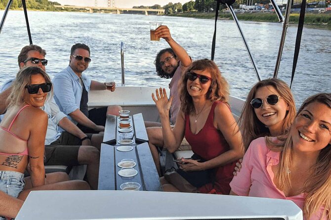 Private Cruise on Vistula in Warsaw for 9 with our Helmsman - Bridges in Motion: Śląsko-Dąbrowski and Poniatowski, Plus a Moored Pause at Poniatówka Island