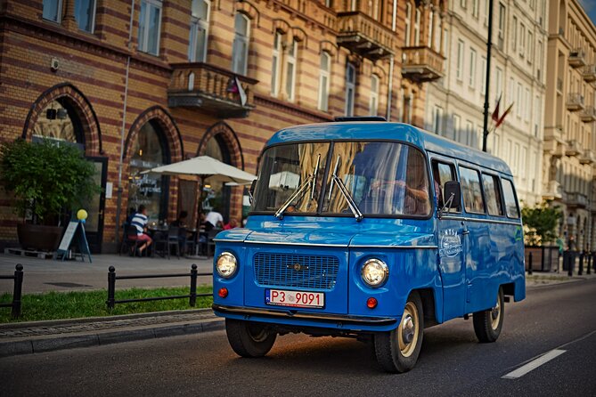 Private Historical Tour of Warsaw by a Retro Fiat with Pickup - UNESCO Old Town and the WWII Survivors You Can Actually Point To