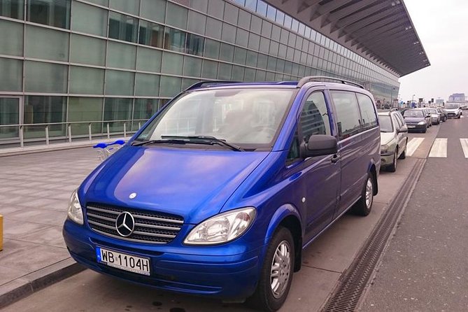 Warsaw Chopin Airport private transfer 5 to 8 passengers - Meet-and-Greet at EXIT 2 by Costa Coffee