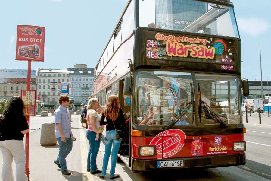 Warsaw: City Sightseeing Hop-On Hop-Off Bus Tour - Red Route: Old Town, University Library, Stadium, and Praga vibes