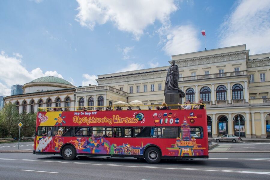 Warsaw: City Sightseeing Hop-On Hop-Off Bus Tour - Blue Route: Castle Square, Chopin Museum, National Museum, Lazienki