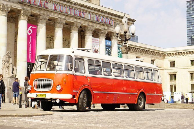 Warsaw City Sightseeing in a Retro Bus for Groups - Retro 1980s Bus Ride: A Time Machine With Real Stops