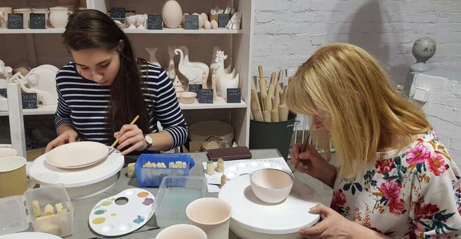 Warsaw: Pottery Decorating Ceramic Workshop - Price and value: $62 for 90 minutes that actually teaches a skill